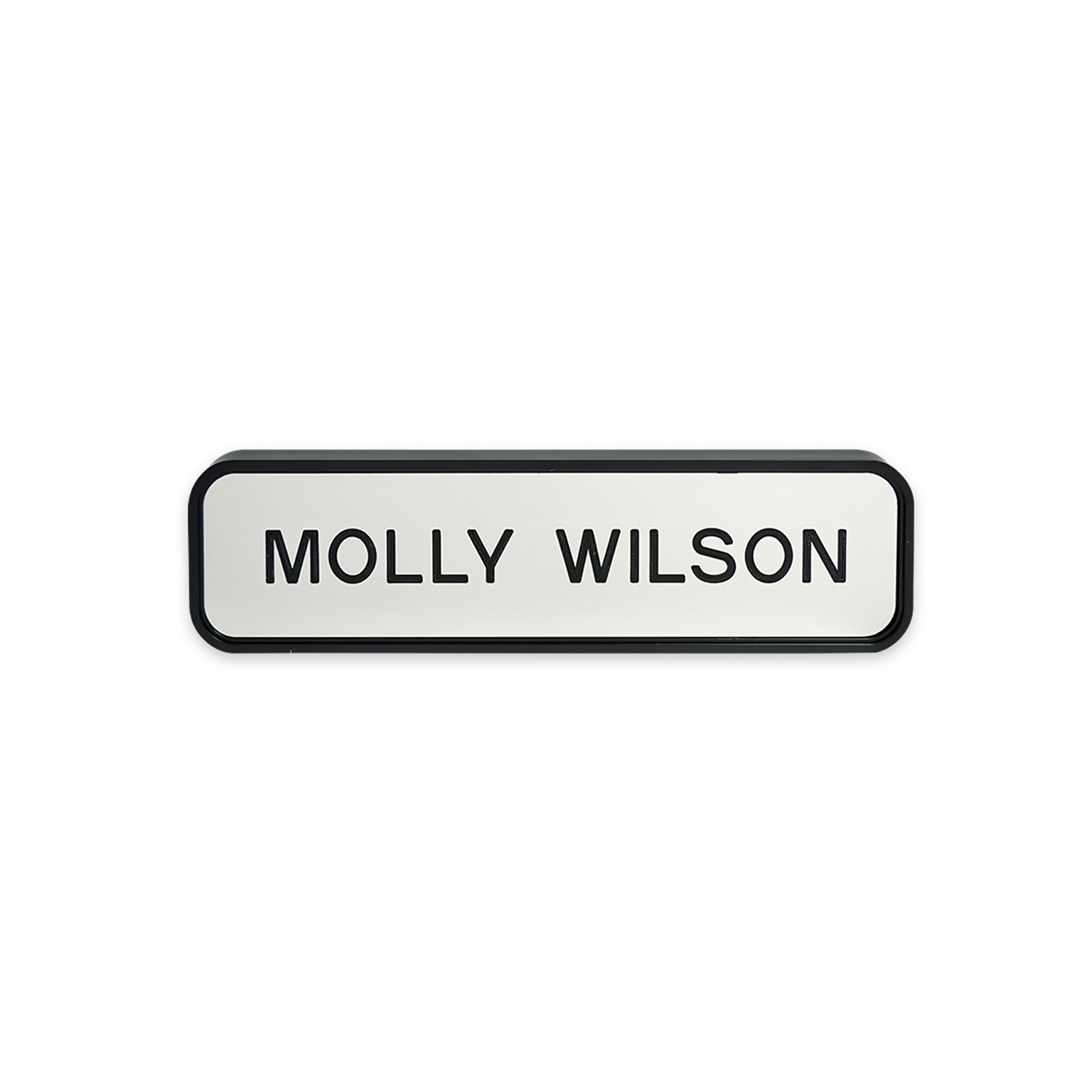 Custom Mountable Designer Wall Sign with Holder, 1-11/16 x 7-11/16