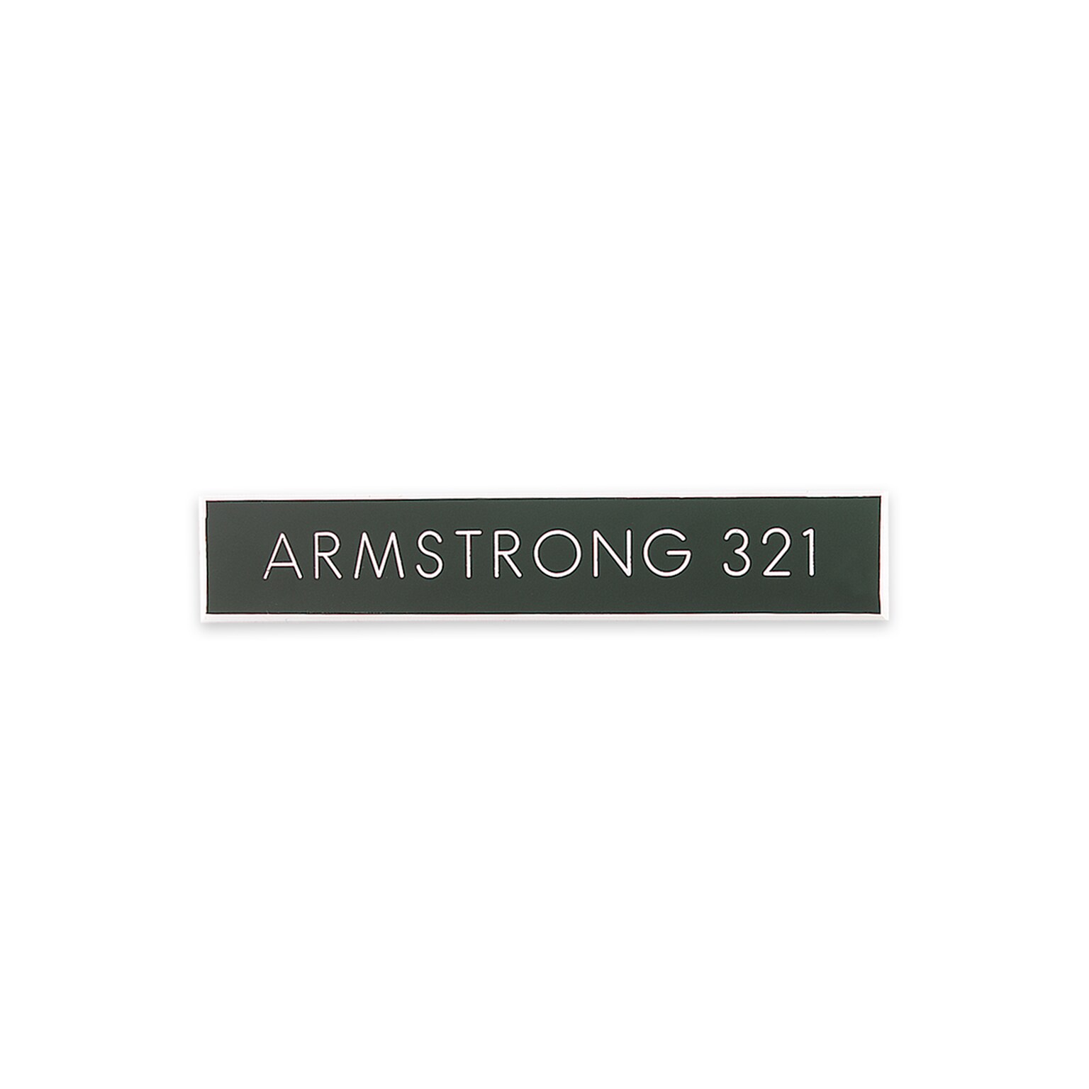 Custom Mountable Engraved Plastic Sign, 3/4 x 4