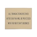 Custom Mountable Engraved Plastic Sign, 4 x 6