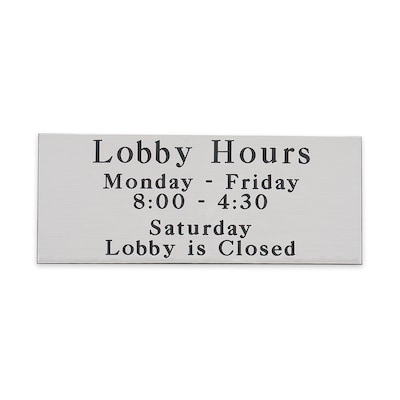 Custom Mountable Engraved Plastic Sign, 6 x 10