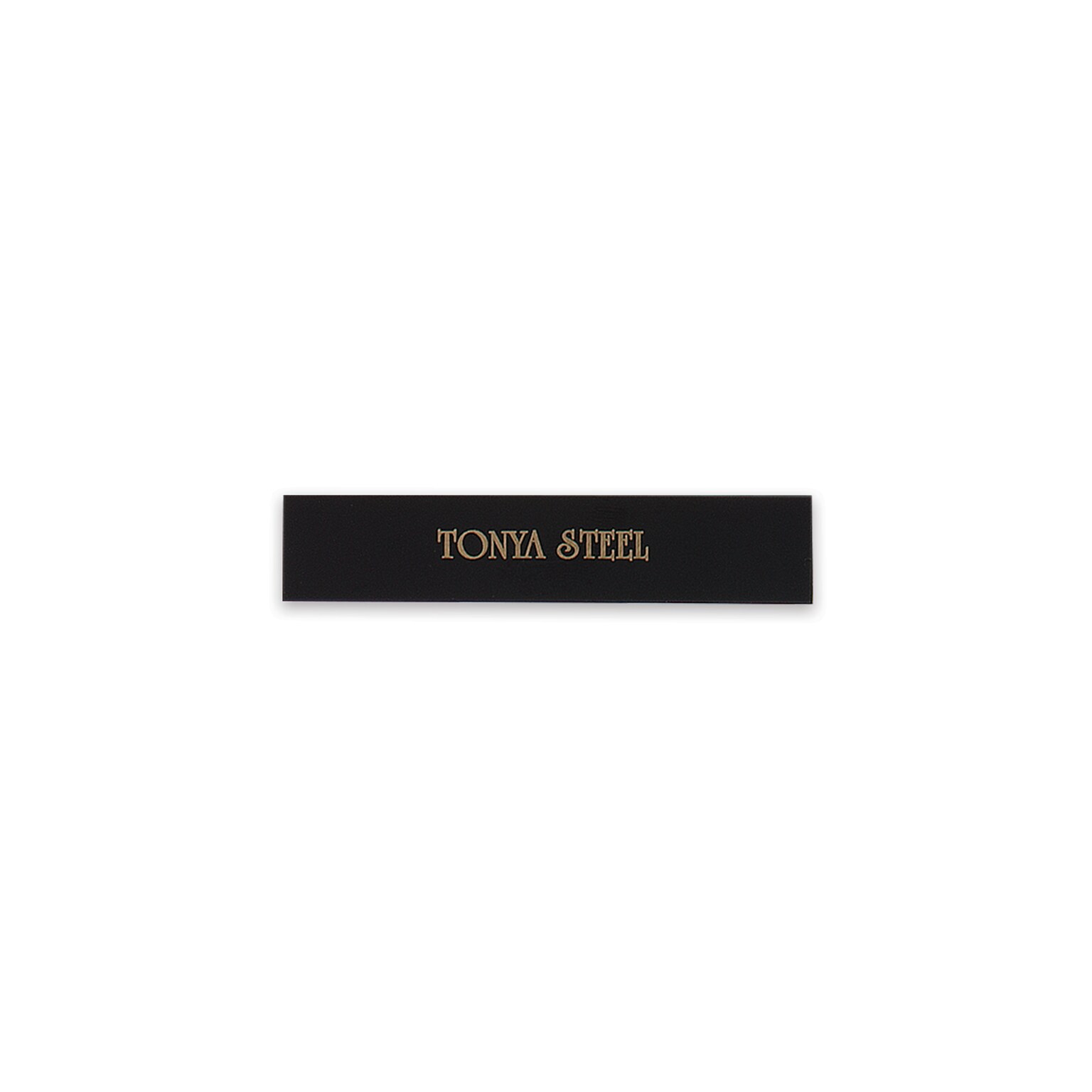 Custom Engraved Flexibrass® Sign, 1/2 x 2-1/2