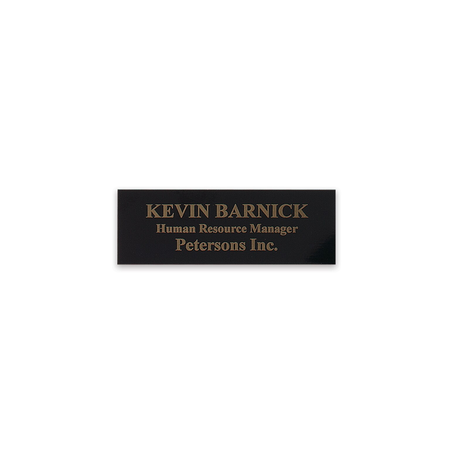 Custom Engraved Flexibrass® Sign, 7/8 x 2-1/2