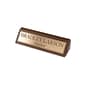 Custom Laser Engraved Name Plate Gold Inlay Walnut Desk Bar, 2-1/2" x 8-1/2"