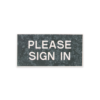 Custom Mountable Engraved Plastic Sign, 2 x 4