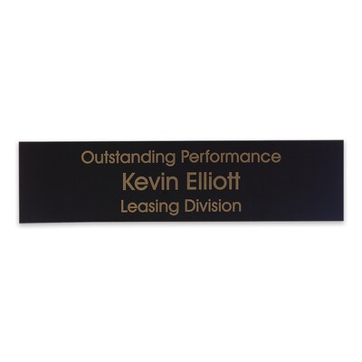 Custom Engraved Flexibrass® Sign, 2 x 8