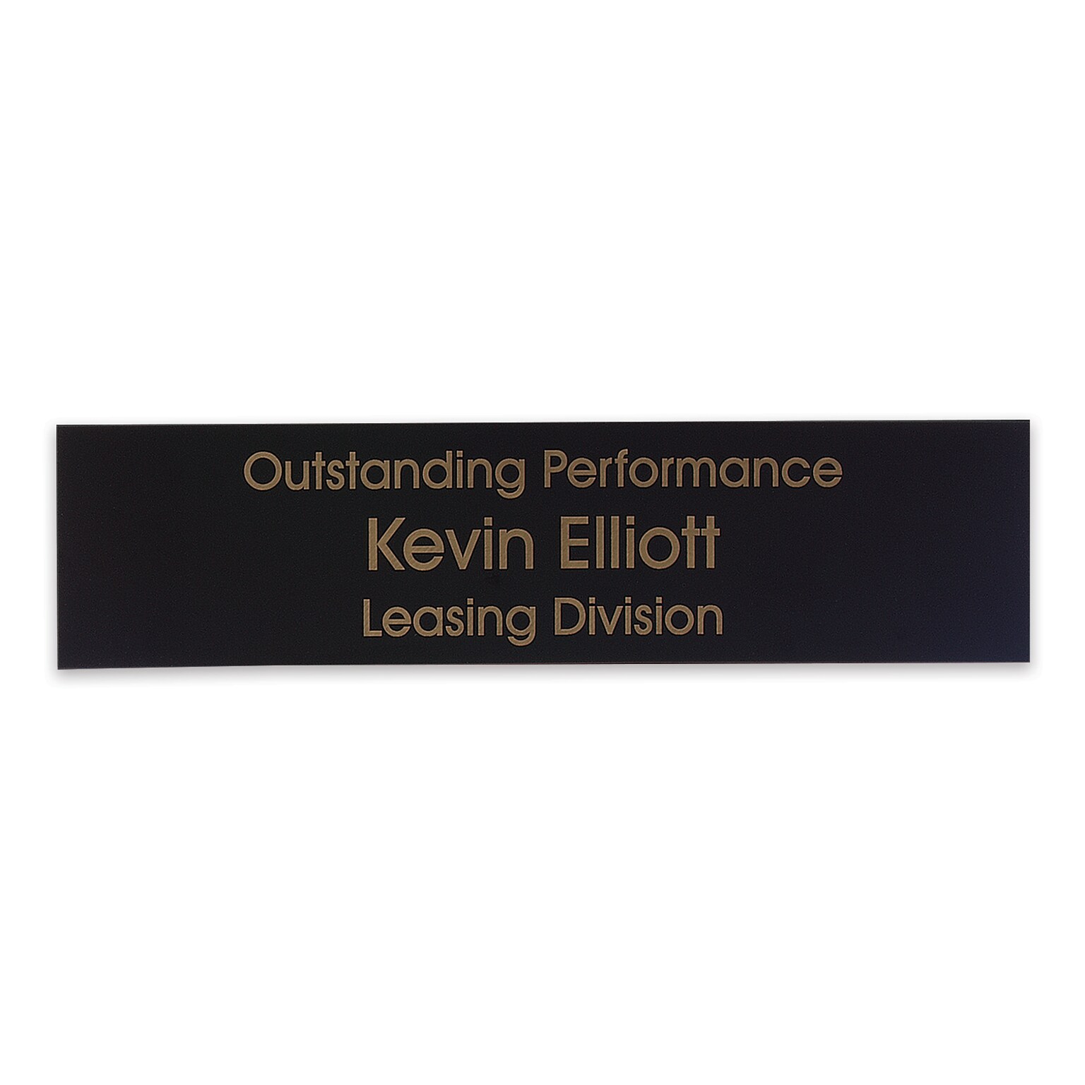 Custom Engraved Flexibrass® Sign, 2 x 8