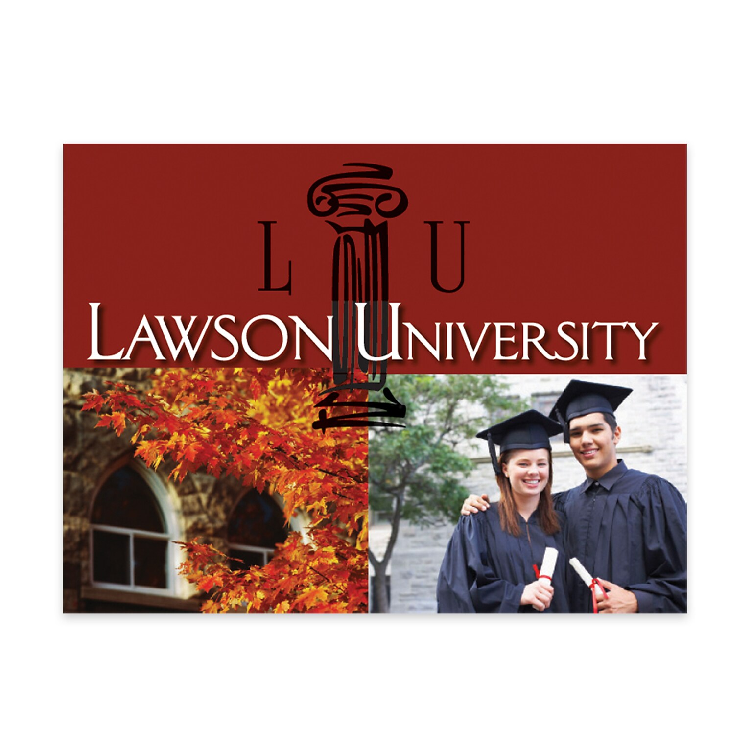 Custom Mountable Full Color Plastic Wall Sign, 12 x 16