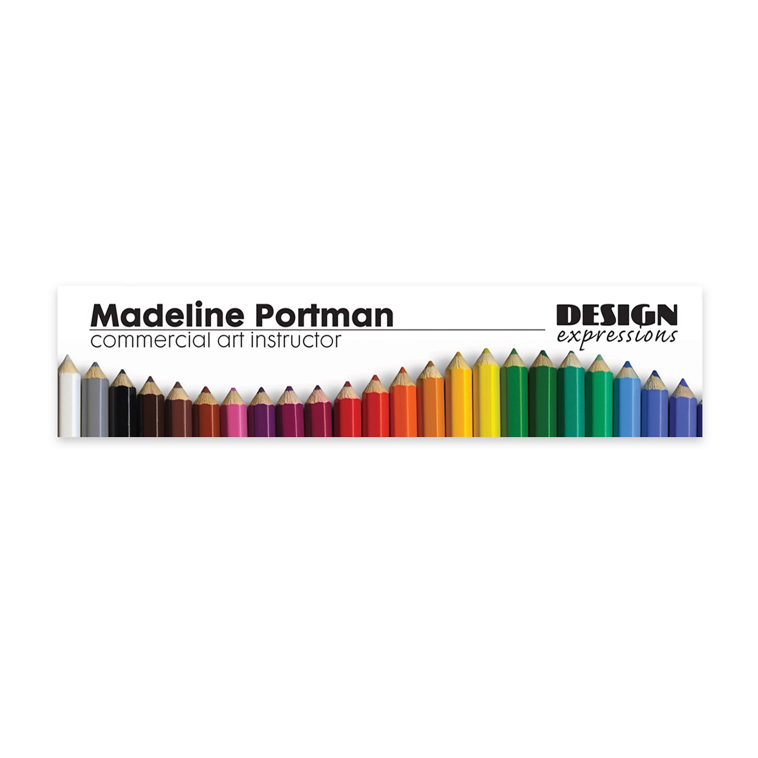 Custom Mountable Full Color Plastic Wall Sign, 3 x 12