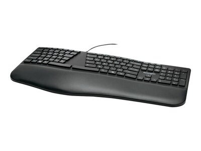 Kensington Pro Fit Ergo Wired Keyboard, Black (K75400US)