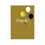 Great Papers! Congratulations Card with Envelope, 6.75 x 4.75, Gold/Foil, 3/Pack (2020141PK3)