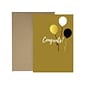 Great Papers! Congratulations Card with Envelope, 6.75" x 4.75", Gold/Foil, 3/Pack (2020141PK3)