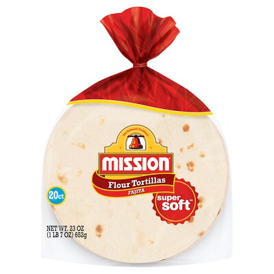 Mission Fajita Flour Tortillas, 23 oz. (220-01121)