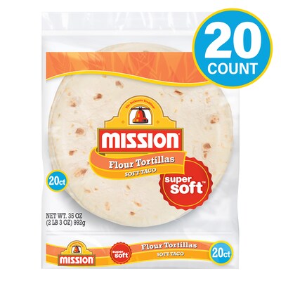 Mission Medium Soft Taco Flour Tortillas, 35 oz. (220-01123)