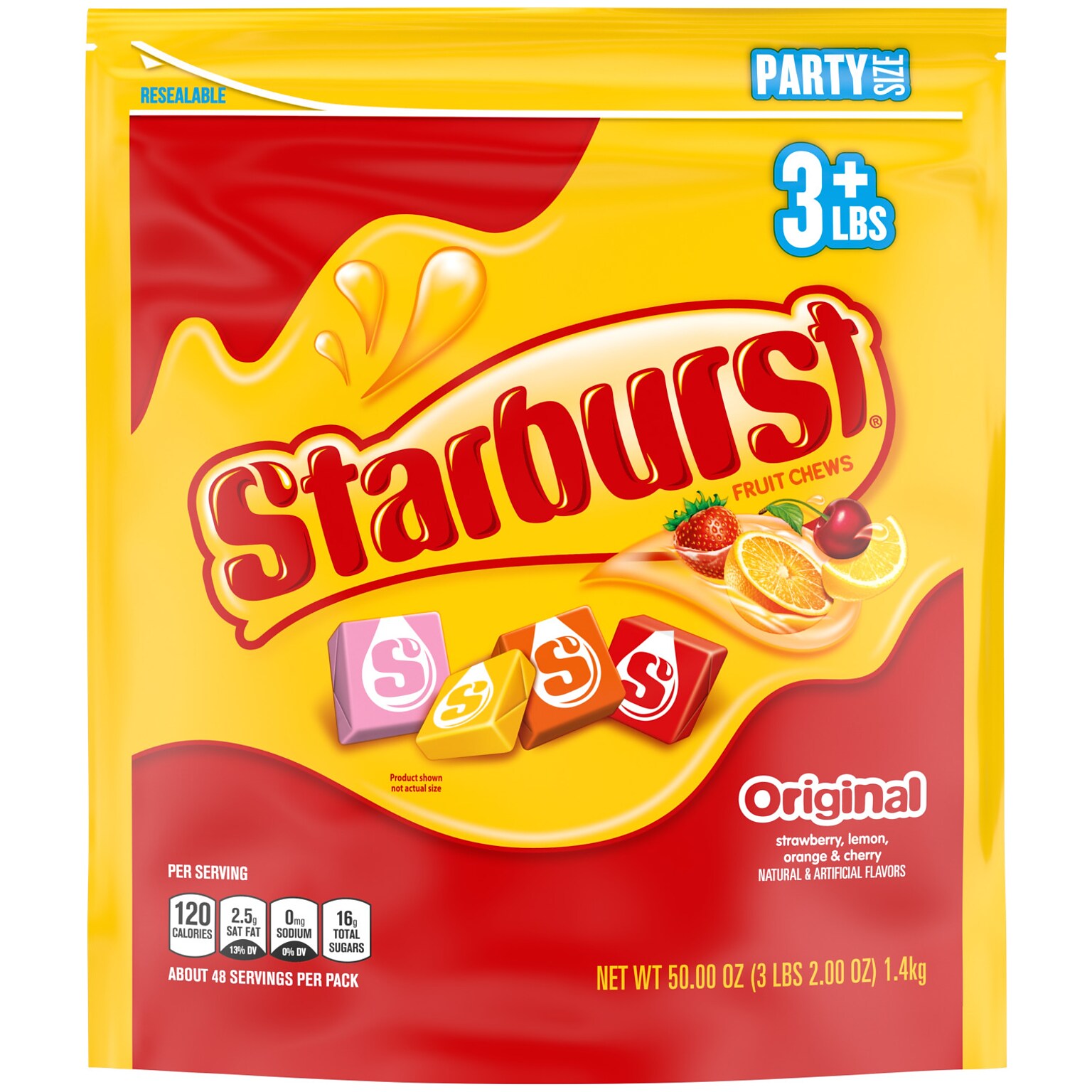 Starburst Original Fruit Chews, 41 oz. Resealable Bag (MMM22649)