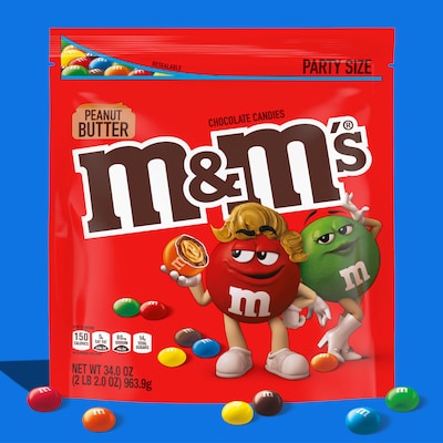 M&M'S Holiday Peanut Butter Milk Chocolate Candy Christmas
