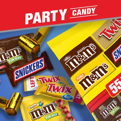 MARS Chocolate Favorites Fun Size Candy Bars 55-Piece Bag, 31.18 oz., Variety Mix (225-00033)