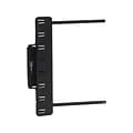 NoteTower Monitor Plastic Document Holder Mount with Teeth, Black (NTR200-1)