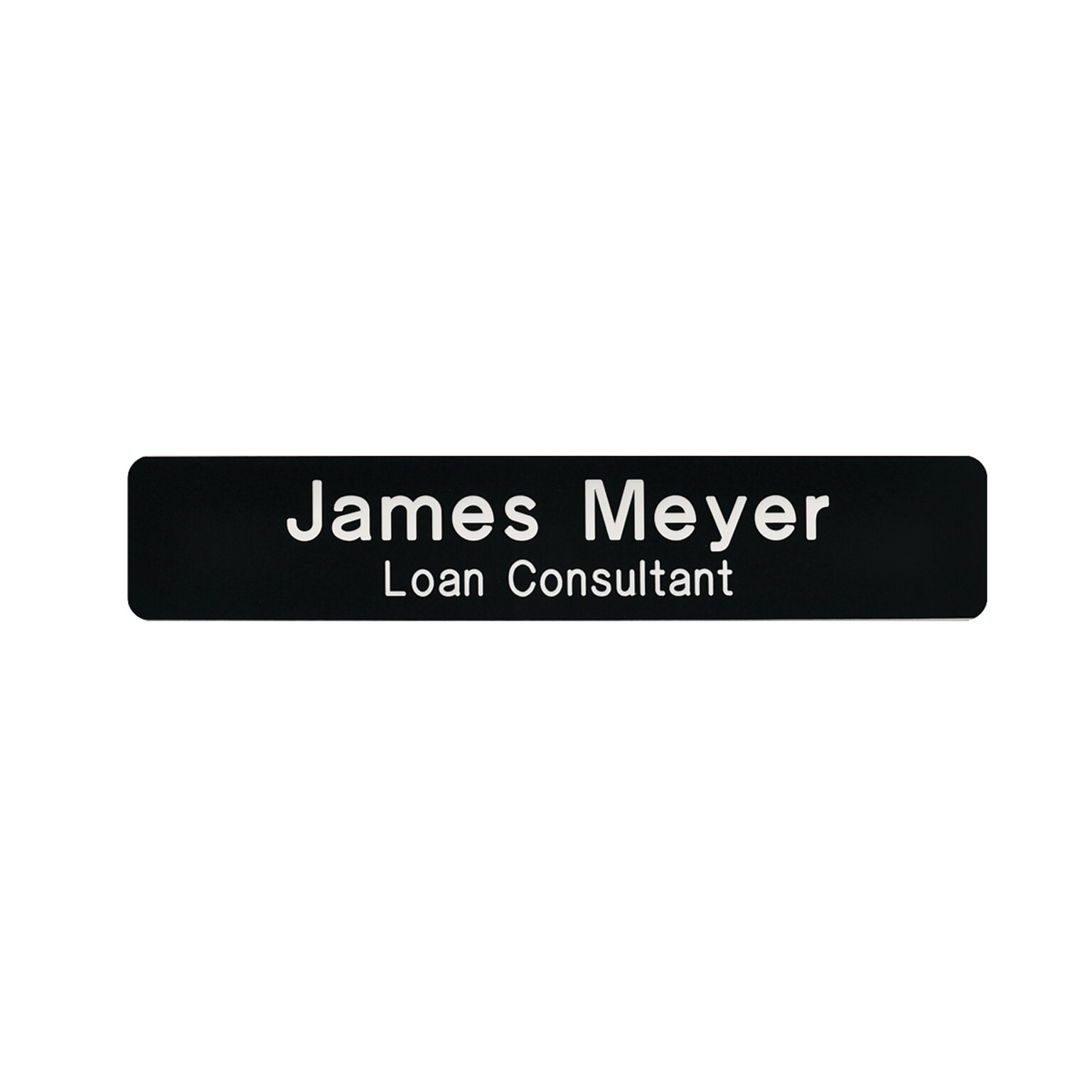 Custom Architectural Replacement Sign, Round Corners, 1-3/4 x 9-1/8