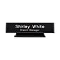Custom Architectural Desk Name Plate Sign with Holder, 1-3/4" x 9-1/8"