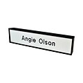 Custom Architectural Desk Name Plate Bar Sign with Holder, 1-3/4 x 9-1/8