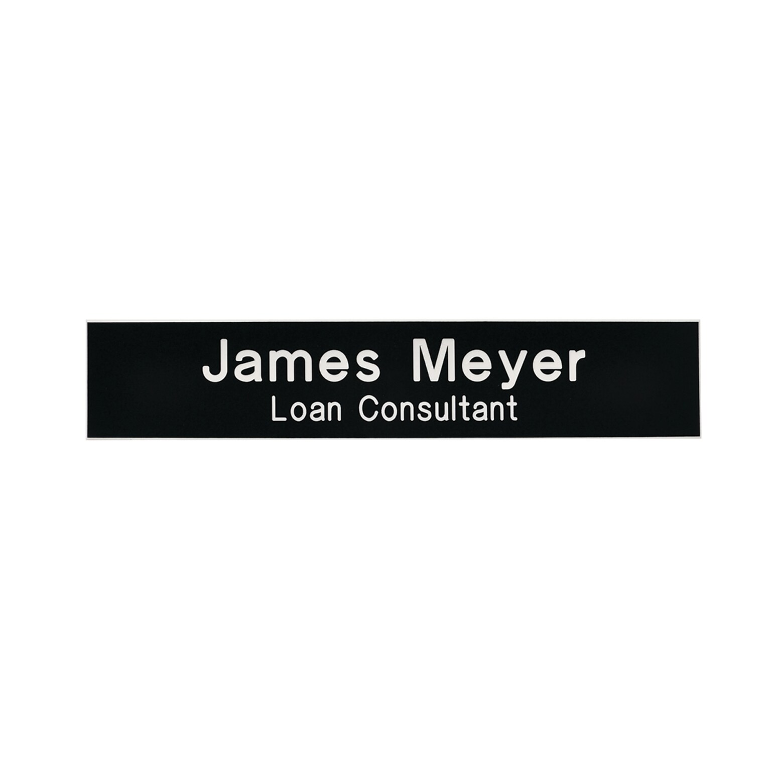 Custom Architectural Replacement Sign, Square Corners, 1-3/4 x 9-1/8