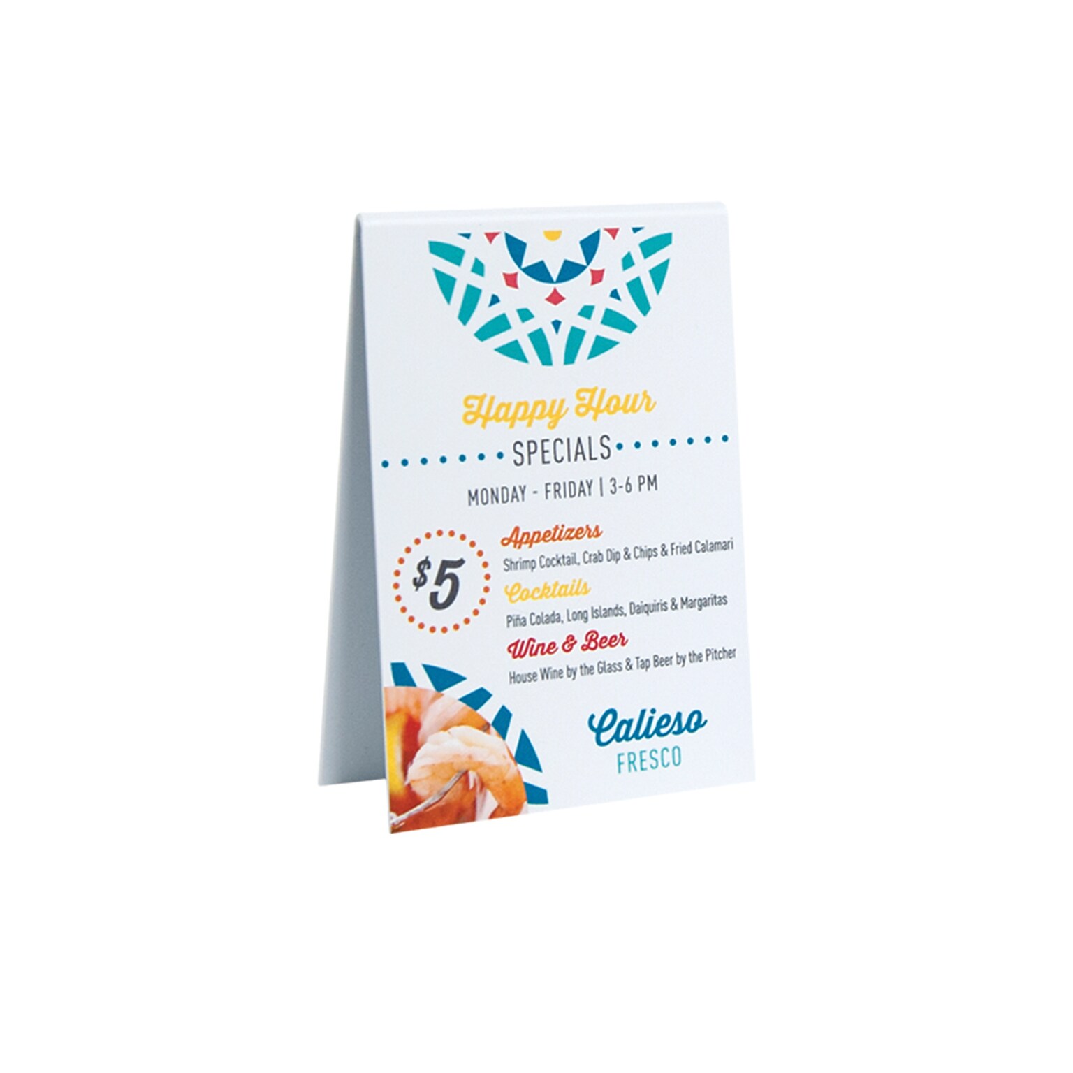 Custom Full Color Clear Acrylic Pedestal Sign, 6 x 4