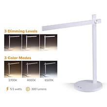 Bostitch LED Desk Lamp, Matte (VLED1813WHITE-BOS)