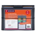 Smead Gen 2 6-Pocket Poly Letter Size Wall File, Gray/Assorted Bright Colors (92062)