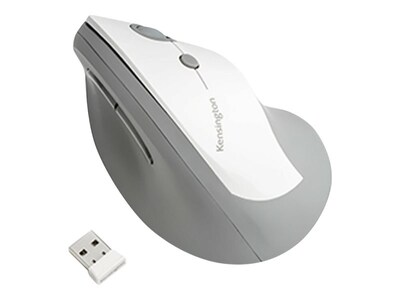 Kensington Pro Fit Ergo Wireless Optical USB Mouse, Gray (K75520WW)