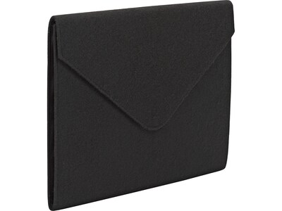 Smead Soft Touch Expanding Wallet, Snap Closure, Letter Size, Black (70920)