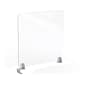 MooreCo Center Clamp Mount Desktop Divider, 24"H x 23"W, Clear Acrylic (45262)
