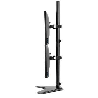Fellowes Professional Series Freestanding Dual Stacking Monitor Arm, Up to 32", Black (8044001)