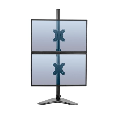 Fellowes Professional Series Freestanding Dual Stacking Monitor Arm, Up to 32, Black (8044001)