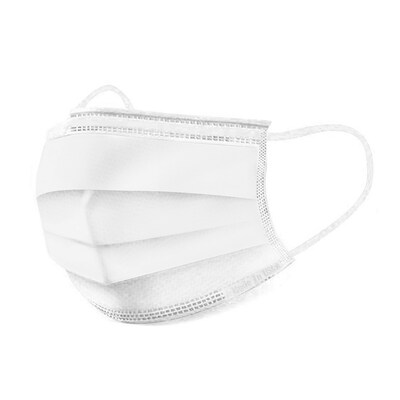 Adesso 3-Ply Disposable Face Masks, 50/Pack (PPE-101-50)
