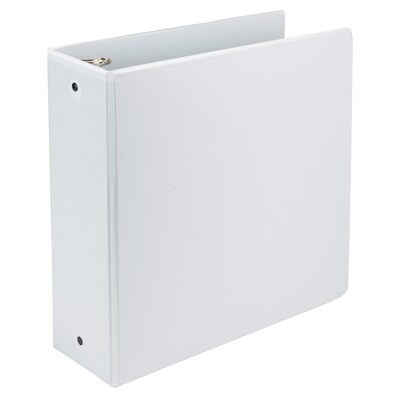 Samsill Biobased Standard 4 3-Ring View Binders, White (17397)