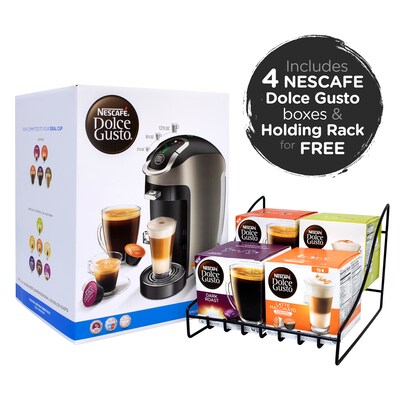 Nestle NESCAFE Dolce Gusto Esperta 2 with 4 Gusto Coffees & Rack Bundle, 6/Bundle (283-00064)