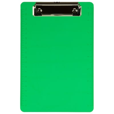 JAM Paper Plastic Clipboard, Memo Size, Green (331CPMGR)