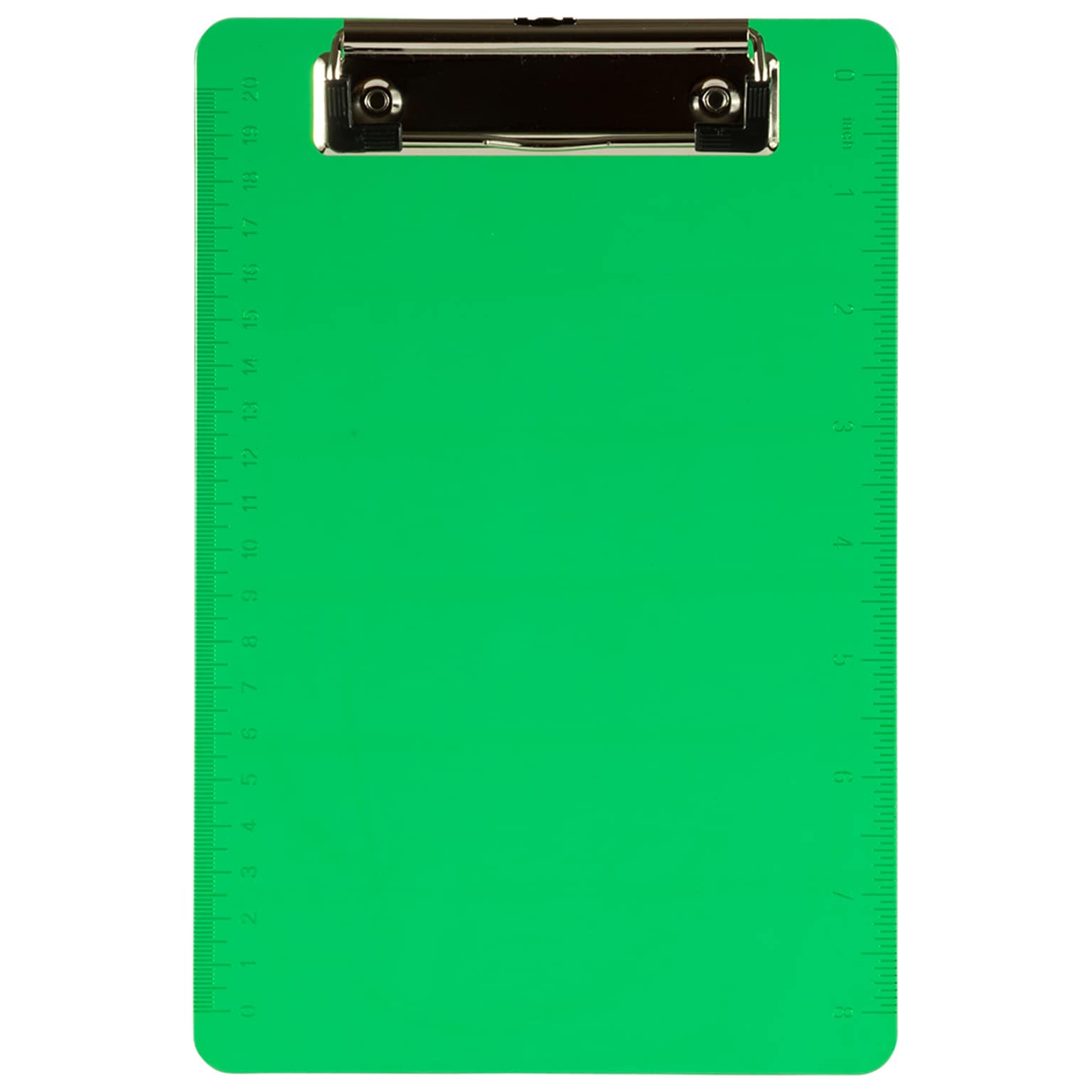 JAM Paper Plastic Clipboard, Memo Size, Green (331CPMGR)