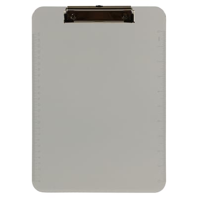 JAM Paper Plastic Clipboard, Letter Size, Smoke, 2/Pack (340926884GZ)