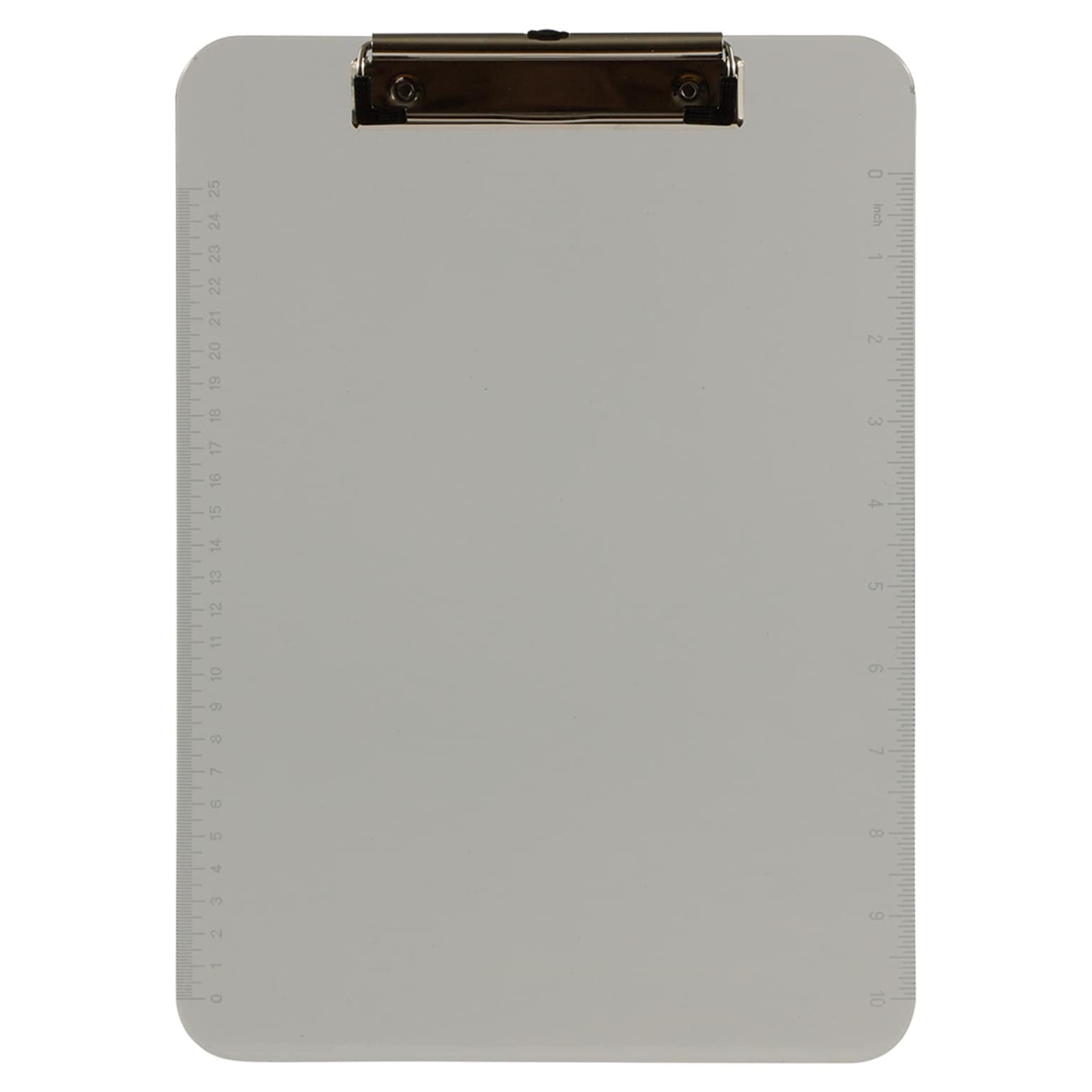 JAM Paper Plastic Clipboard, Letter Size, Smoke, 2/Pack (340926884GZ)