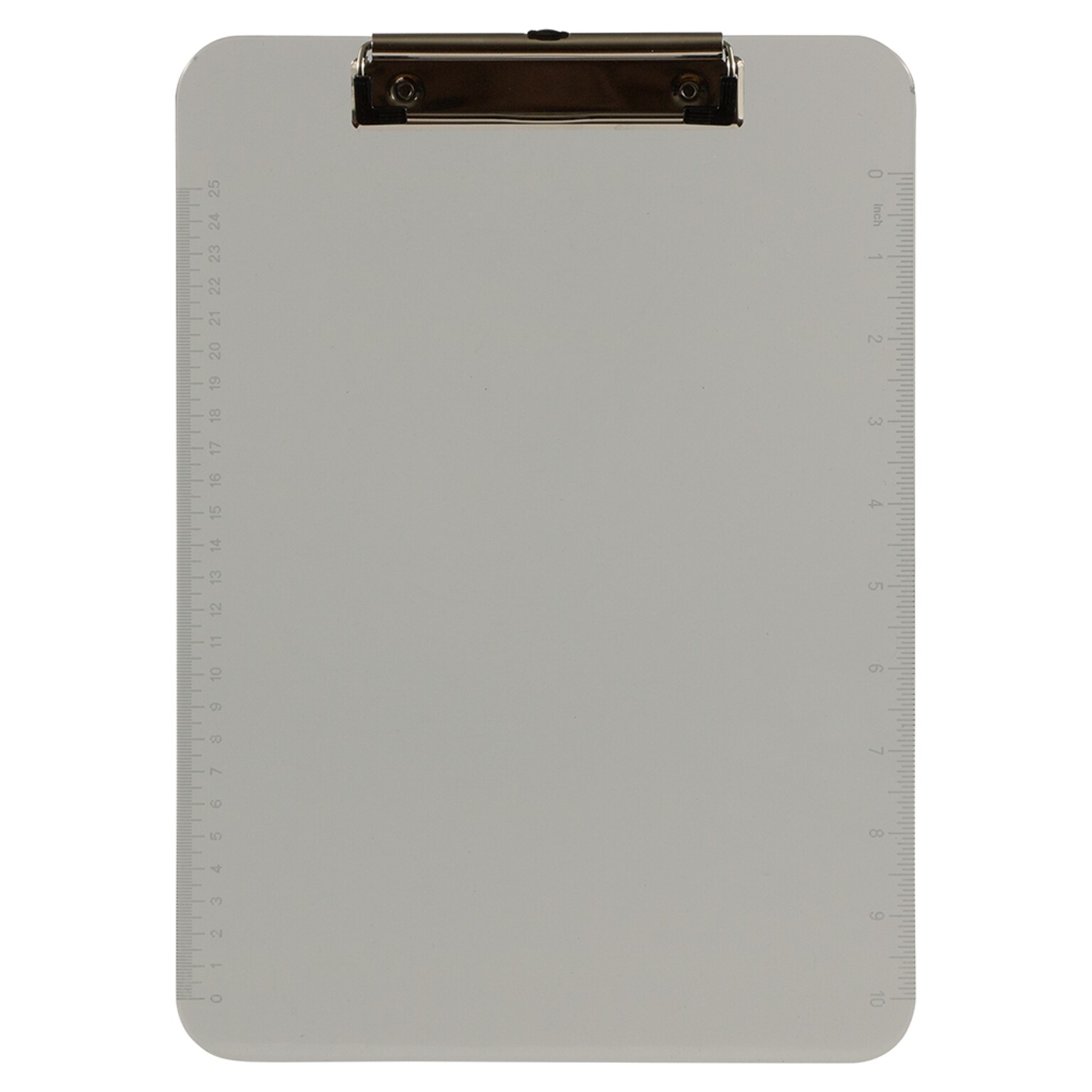 JAM Paper Plastic Clipboard, Letter Size, Smoke, 12/Pack (340926884AZ)