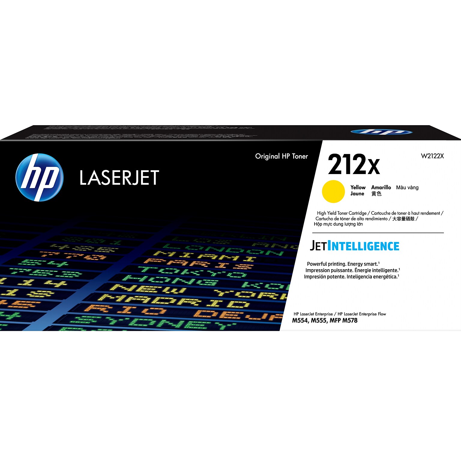 HP 212X Yellow High Yield Ink Cartridge, Print Up to 10,000 Pages (W2122X)