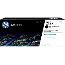 HP 212X Black High Yield Toner Cartridge, Prints Up to 13,000 Pages (W2120X)
