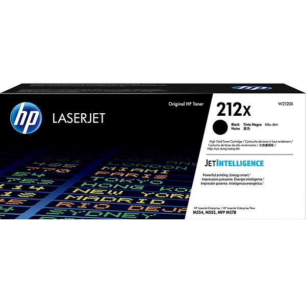 HP 212X Black High Yield Toner Cartridge (W2120X)