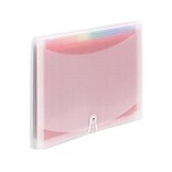 Smead ColorVue Plastic Accordion File, 13-Pocket, Letter Size, Clear/Rainbow (70723)