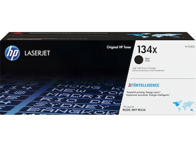 HP 134x Black High Yield Toner Cartridge, Print Up to 2,400 Pages (W1340X)