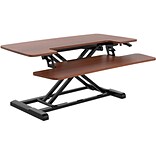 Flexispot AlcoveRiser 35 Adjustable Desk Riser, Mahogany (M7MN)
