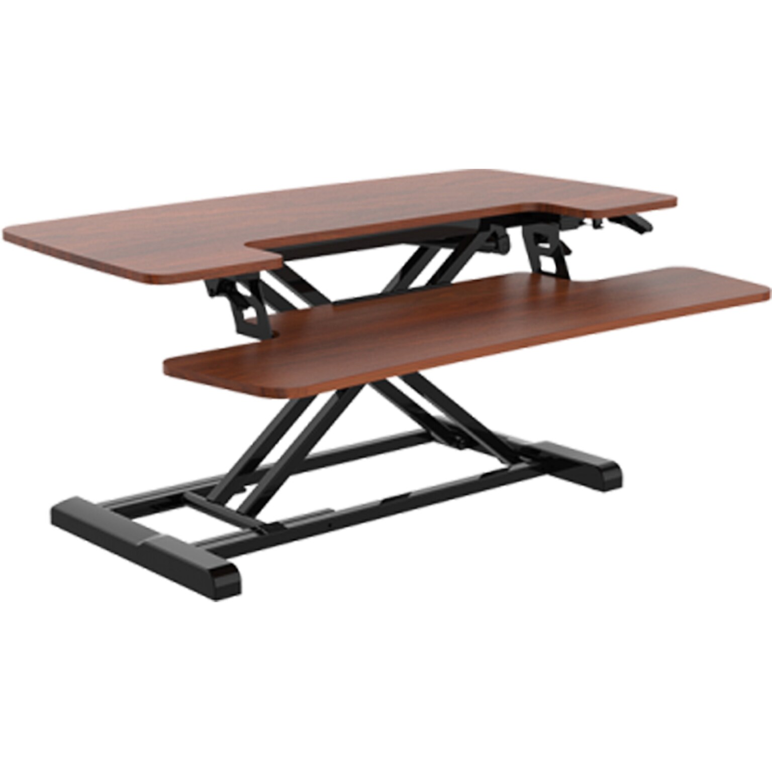 Flexispot AlcoveRiser 35 Adjustable Desk Riser, Mahogany (M7MN)