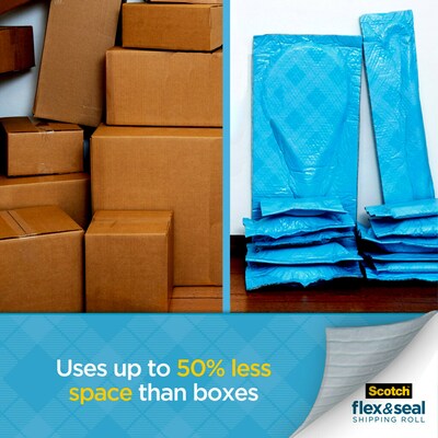 Scotch™ Flex & Seal Shipping Roll Self-Sealing Padded Mailer, 15" x 200', Blue (FS-15200)