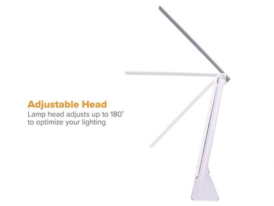 Bostitch LED Desk Lamp, White (KTVLED1810-WHITE)